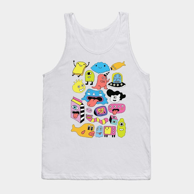 I Love Monsters Tank Top by saif